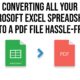 Converting All Your Microsoft Excel Spreadsheet Into A PDF File Hassle Free