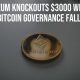 Ethereum Knockouts 3000 Whereas the Bitcoin Governance Falloffs