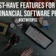 7 Must Have Features for Your Next Financial Software Product