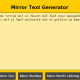 Know About Mirror Text